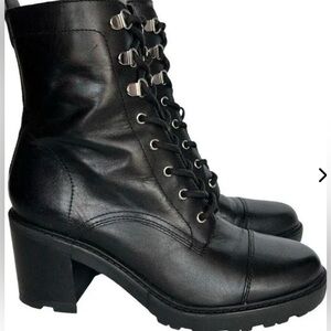 Marc Fisher Shoes Marc Fisher Lanie Moto Combat Boots Like New